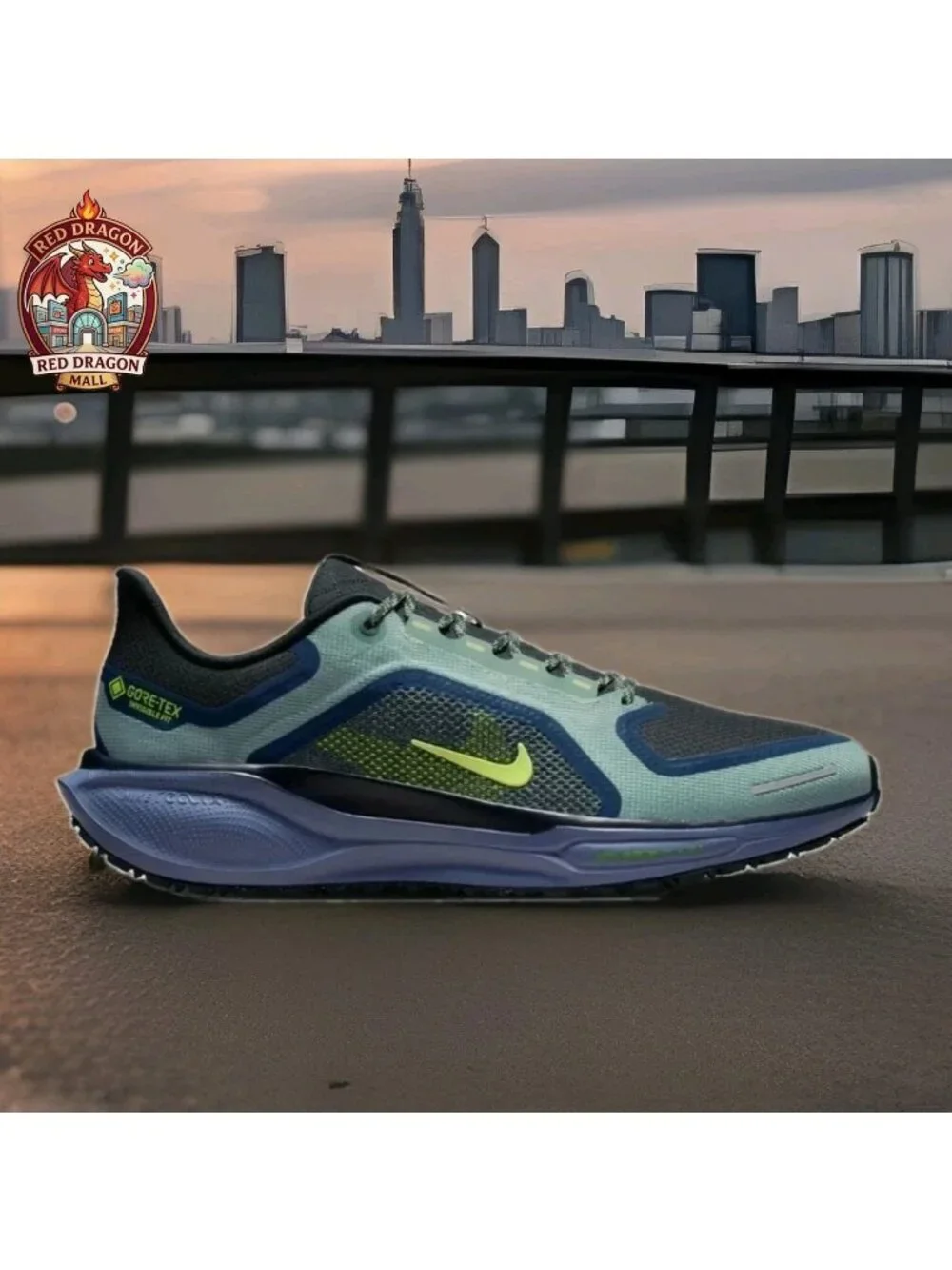 Nike Pegasus 41 Gore-Tex Running Shoes Cannon Obsidian FQ1356-006 - Men's Sz 9.5